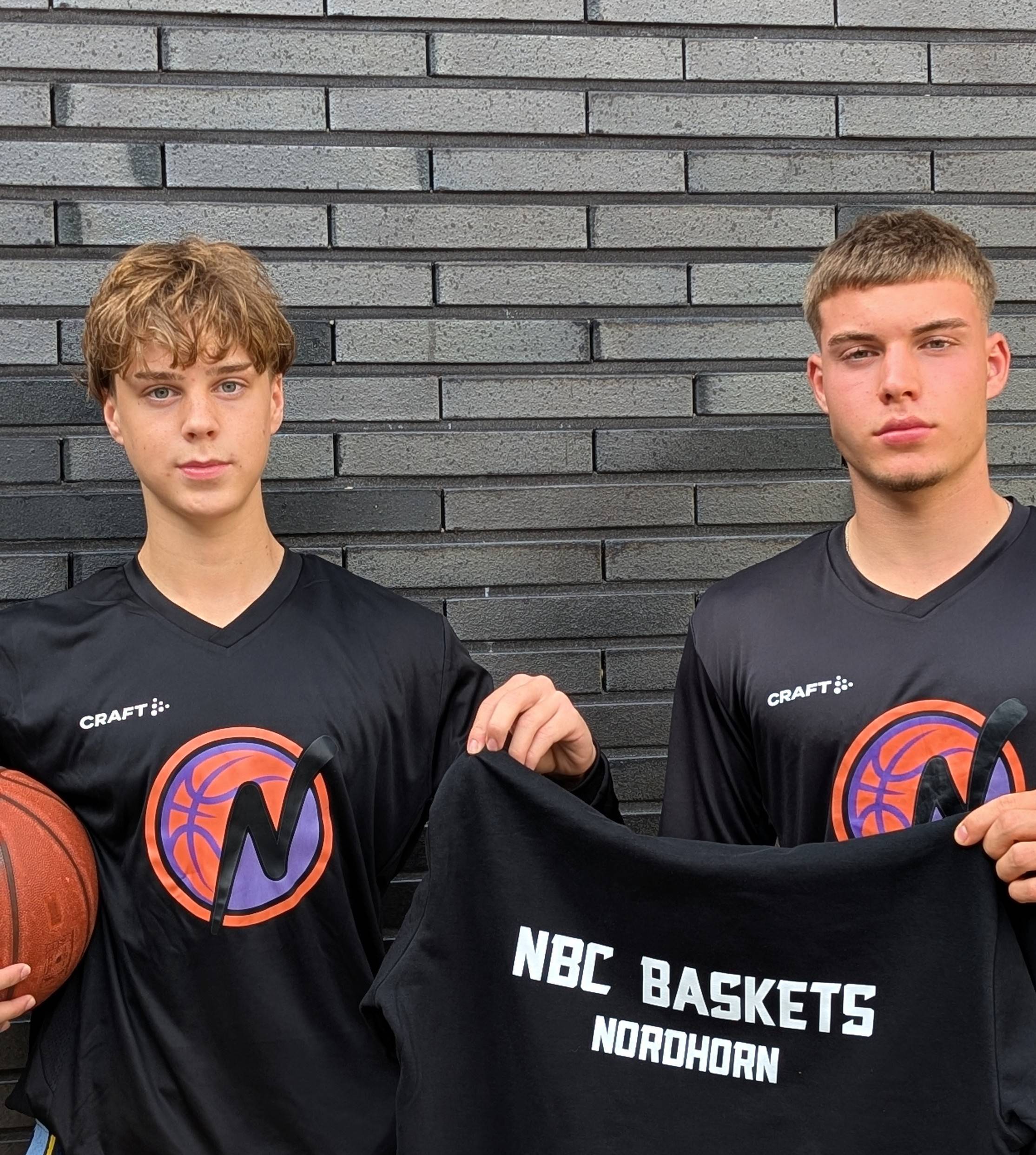 Sascha Weirich und Joel Kerkdyk von den NBC Baskets Nordhorn